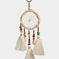 Брелок "Ловец снов" 17 см, цв. белый