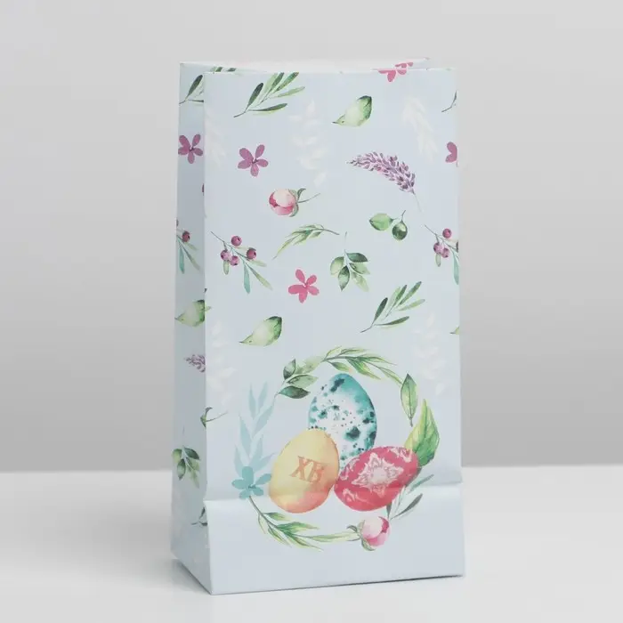 Пакет подарочный без ручек &laquo;Светлой Пасхи!&raquo;, 10&times;19.5&times;7 см