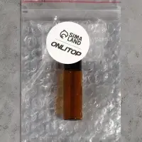 Флакон стеклянный для парфюма, с металлическим роликом, 5 мл, коричневый, чёрный