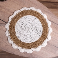 Коврик плетёный круглый 35 см