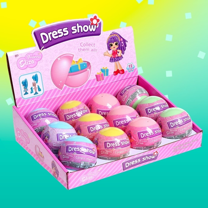 Игрушка-сюрприз &laquo;Стильная малышка&raquo;, в шаре, МИКС