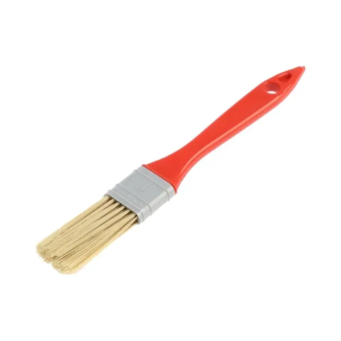 Кисть плоская ЛОМ промо, искусственная щетина, пластиковая рукоятка, 1", 25 мм