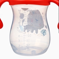 Бутылочка для кормления Крошка Я &laquo;Baby time collection&raquo;, широкое горло, от 6 мес., 240 мл, цвет красный