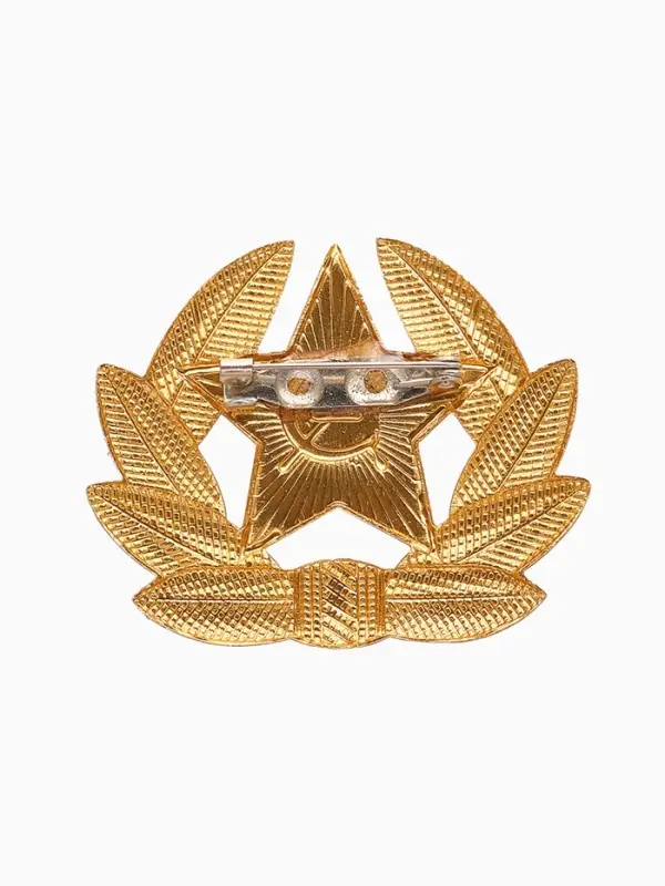 Значок "Кокарда" Советской армии, красный в золоте