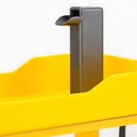 Фонтан для кошек и собак 1,5 л, 16,5 х 11,5 х 12 см, евророзетка, жёлтый