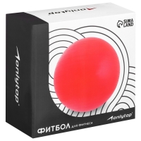 Фитбол ONLYTOP, d=55 см, 600 г, цвета МИКС