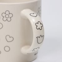 Набор кружка под раскраску &laquo;Цветочный мир&raquo;, 300 мл