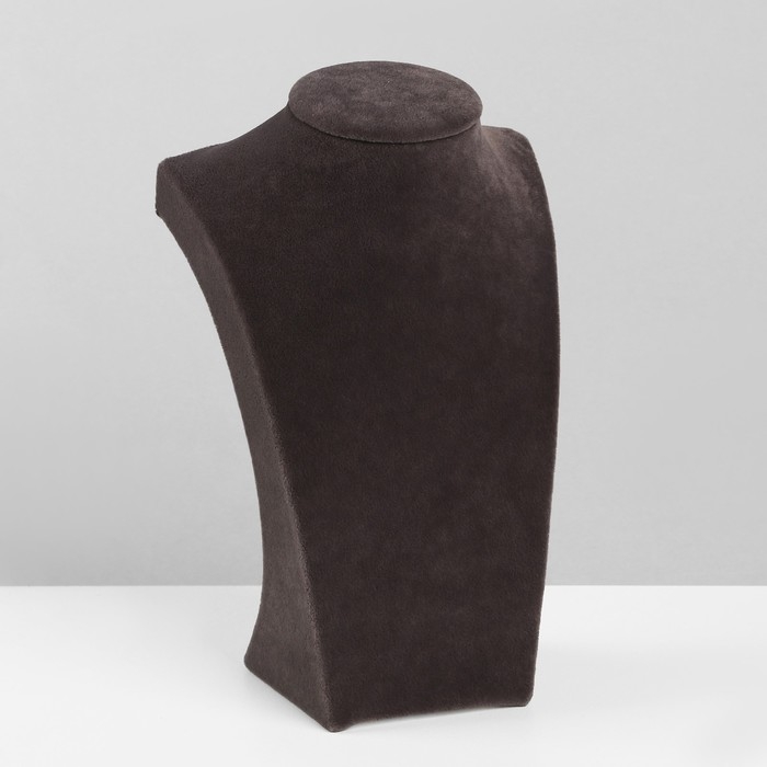 Бюст для украшений Queen fair, 12&times;6&times;19 см, h=19 см, флок, цвет серый графит