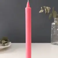 Ароматическая свеча парафиновая хозяйственная, 2&times;19 см, 55 г, малина