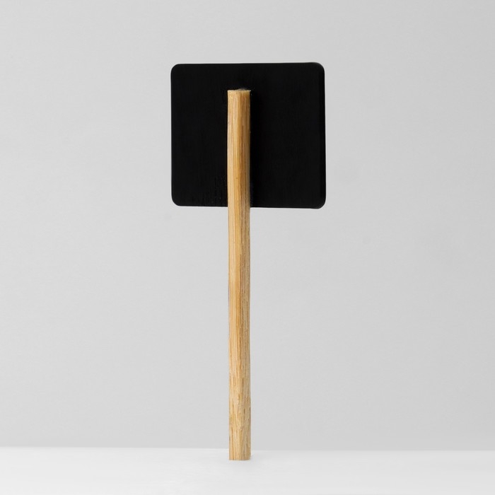 Меловой ценник на ножке &laquo;Флаг&raquo;, 10 шт. в наборе, 0,4&times;8&times;3,5 см, цвет чёрный