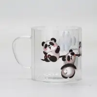 Кружка стеклянная &laquo;Панды&raquo;, 650 мл