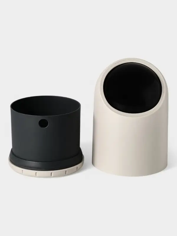 Ведро для мусора сенсорное, 2 л, цвет бежевый