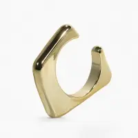 Браслет манжета &laquo;Уголки&raquo;, цвет золото