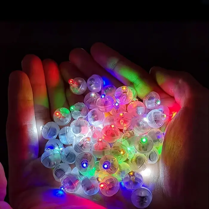 Светодиод для воздушного шара, круглый, цвет мультиколор, пластик