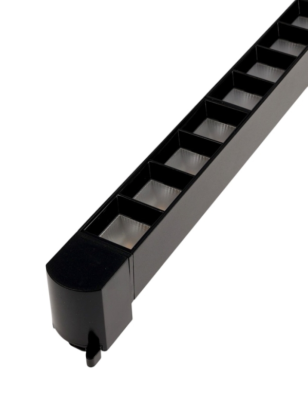 Трековый светильник линейный, поворотный, 30 Вт, 2700 Лм, 4000К, IP20, черный