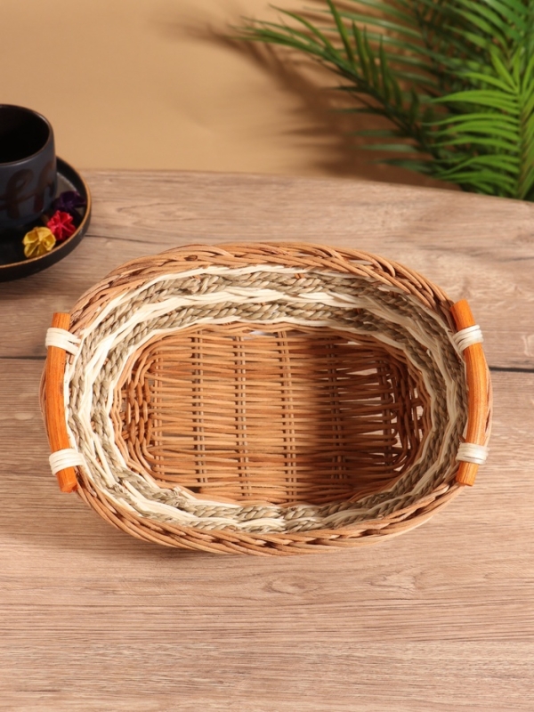 Корзина плетеная 27x19x10 см, ротанг