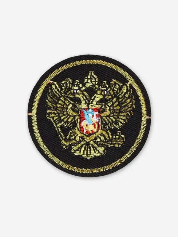 Термоаппликация &laquo;Герб&raquo;, 6&times;6 см, фасовка 10 шт., цвет золотой