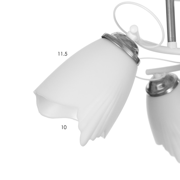 Люстра "Николь" 3х15Вт Е27 белый BayerLux