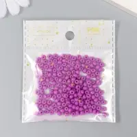 Бисер стекло 6/0 "Пурпурный" 15 гр
