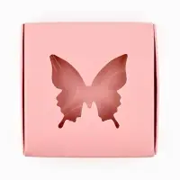 Коробка под бижутерию с окном &laquo;Бабочка&raquo;, 7.5 х 7.5 х 3 см