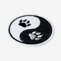 Термоаппликация &laquo;Инь-Ян&raquo;, 6&times;6 см, чёрно-белая