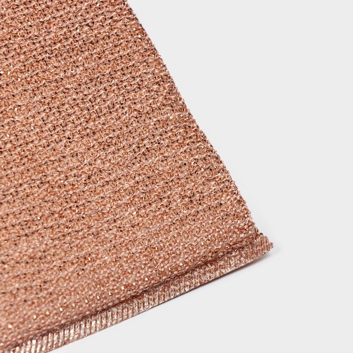 Набор губок скраберов с металлической нитью Доляна, 5 шт, 12,5&times;8,5&times;1,5 см