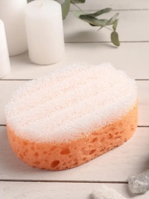 Губка для тела массажная &laquo;Эмоция&raquo;, 13&times;8,5&times;5 см см, МИКС