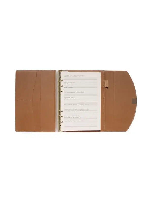 Органайзер на кольцах, A5, с клапаном, 80л, линия, к/зам, Розовый