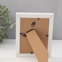 Фоторамка МДФ "Anna" 10х15 см, с паспарту (7х10 см), белый (пластиковый экран)