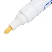 Маркер-краска, лаковый наконечник, пулевидный 4 мм, ширина линии 2.5 мм, белая, цена за 1 штуку