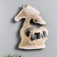 Панно "Лошадь Зорька с жеребенком" 19,5х14х2,5 см