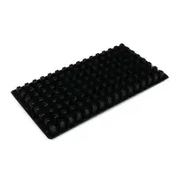 Кассета для выращивания рассады Greengo на 128 ячеек, по 15 мл, пластиковая, чёрная, 54&times;28&times;5 см