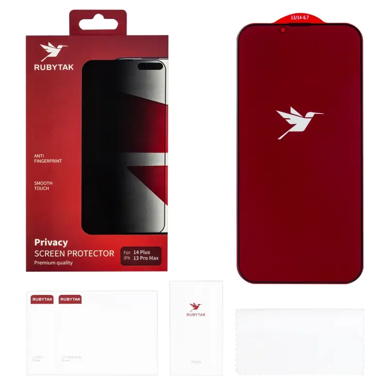 Защитное стекло RUBYTAK Privacy iPh 13 Pro Max/14 Plus