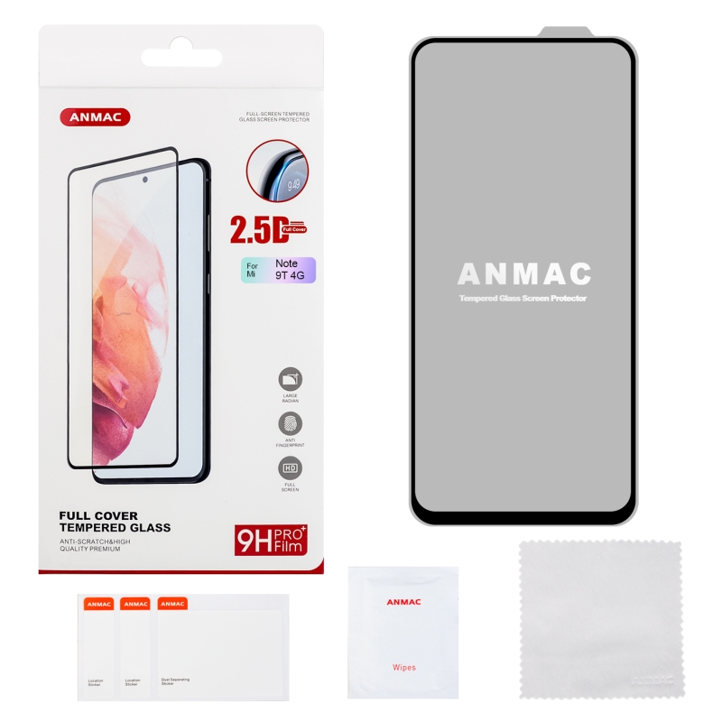 Защитное стекло Xiaomi Note 9T 4G Full Cover ANMAC  Арт.1137361