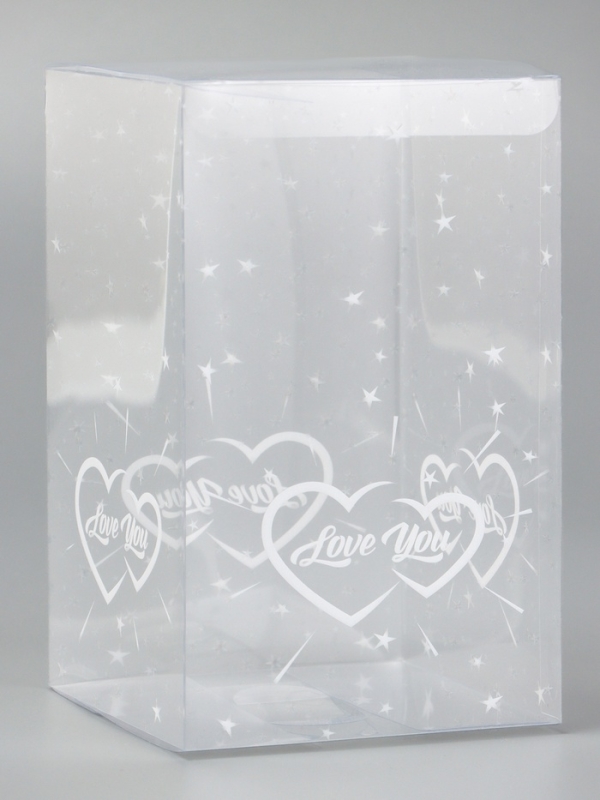 Складная коробка из PVC LOVE YOU, 11 х 11 х 18 см 5шт