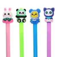 Ручка - прикол гелевая &laquo;Зверушки&raquo;, синий стержень, МИКС