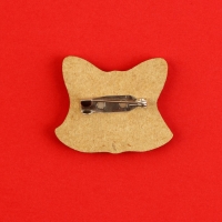 Значок талисман &laquo;Лиса&raquo;, 3,5 х 3,3 см.