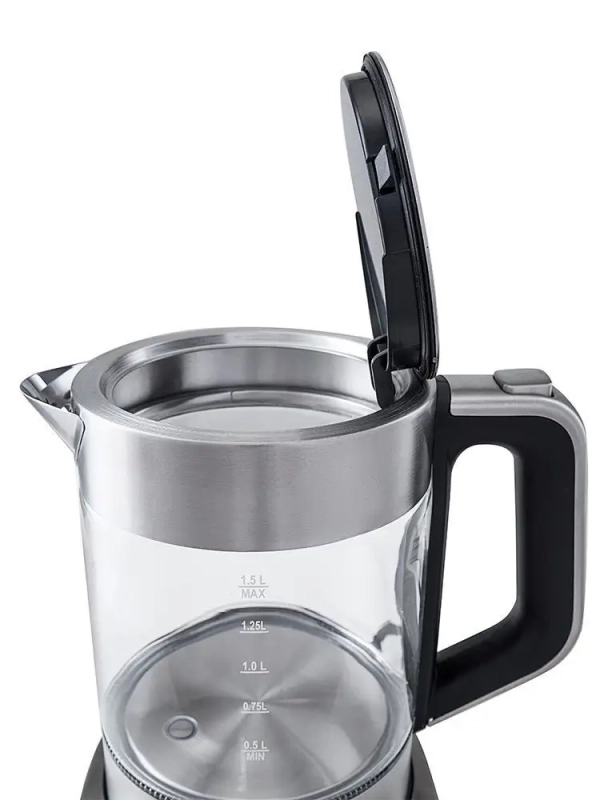 Чайник электрический стеклянный с подсветкой КТ-616 - 1.5 л