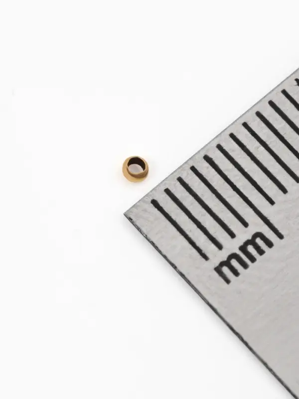 Кримп - зажимная бусина, набор 400 шт. 1.5 мм, цвет золото-серебро