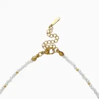 Чокер из бисера &laquo;Хрусталь&raquo;, разноцветный в золоте, 37 см + 5 см доп, цепочка