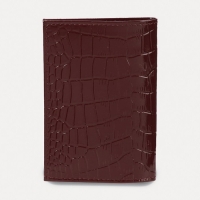 Обложка для пенсионного удостоверения, цвет бордовый