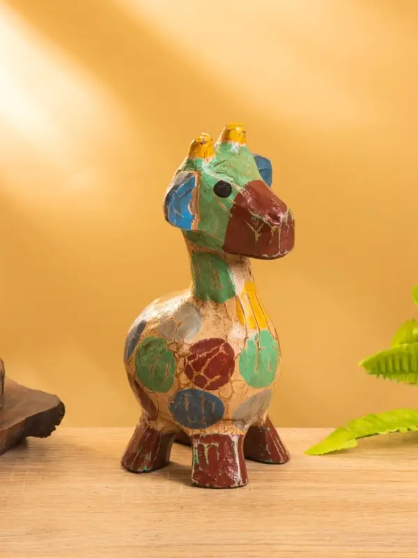 Сувенир "Жирафик" дерево 9х9х20 см, разноцветный