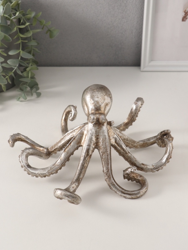 Сувенир полистоун "Осьминог" 20,5х11,5х22,5 см
