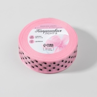 Лента капроновая &laquo;Горох&raquo;, 25 мм, 23 &plusmn; 1 м, цвет розовый