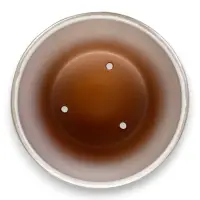 Горшок цветочный с поддоном 2,6 л, d18/h16 см белый керамика, "Венера" (М)