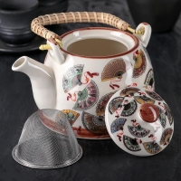 Чайник керамический заварочный с металлическим ситом &laquo;Веера&raquo;, 900 мл