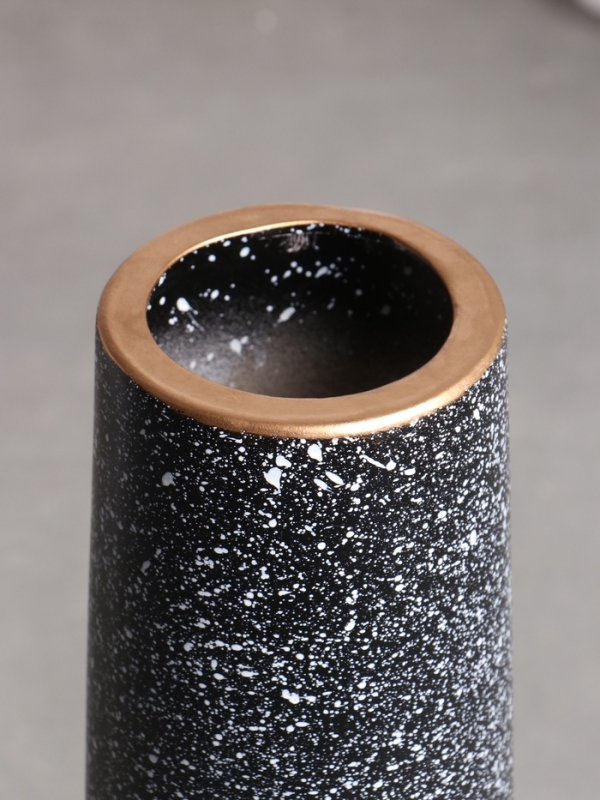 Ваза керамика напольная "Честер" классик, 60х12 см, чёрный