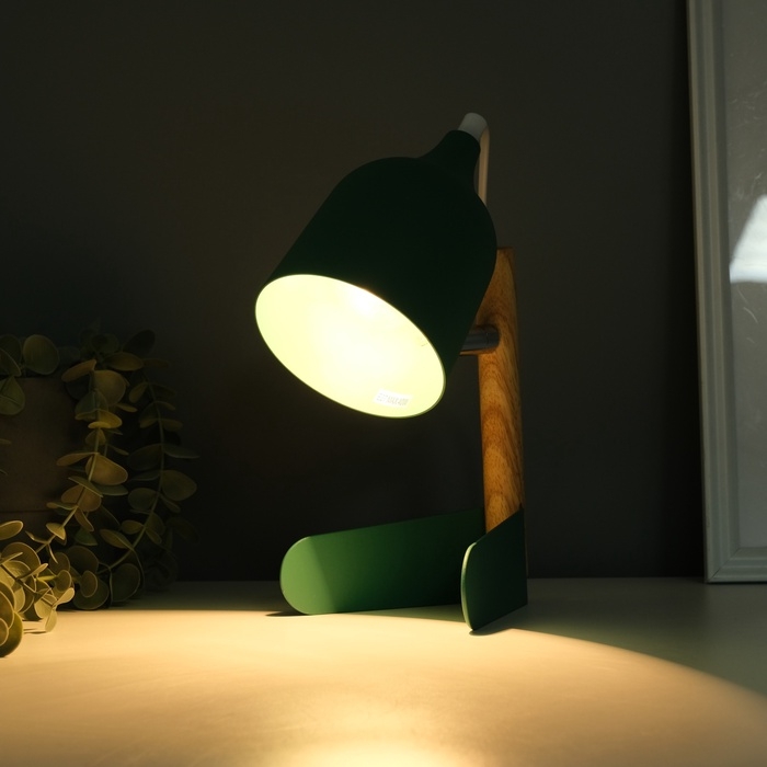 Лампа настольная "Престиж" 1х40Вт Е27 зеленый 13х12х24см