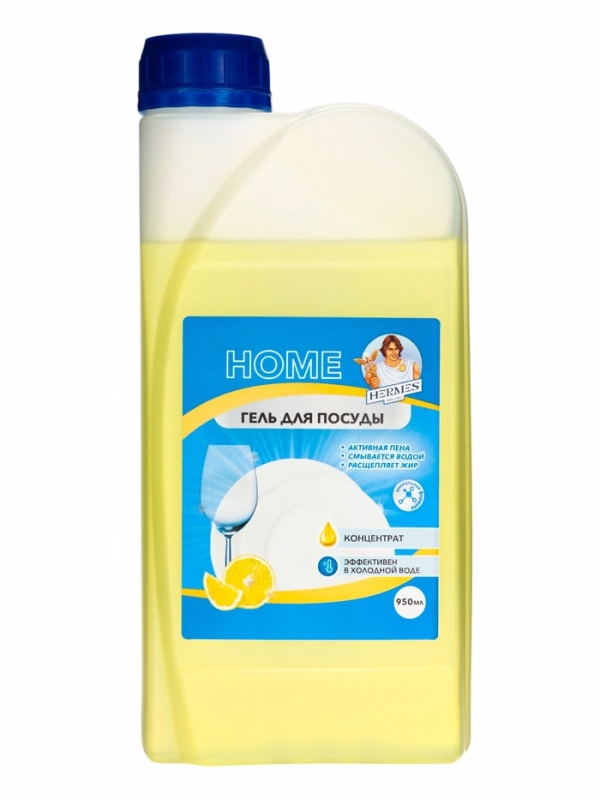 Гель для мытья посуды HERMES INDUSTRY Home Crock Лимон, 950 мл