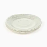 МП Набор бумажной посуды "Керамика белый, узоры", 12 персон